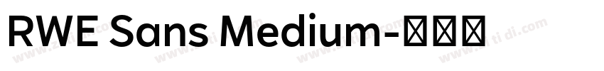 RWE Sans Medium字体转换 RWE Sans Medium字体转换